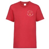 Bunscoill Ghaelgagh - T-shirt Red Emb
