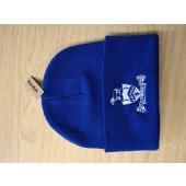 Peel Clothworkers Beanie Royal Blue embroidered